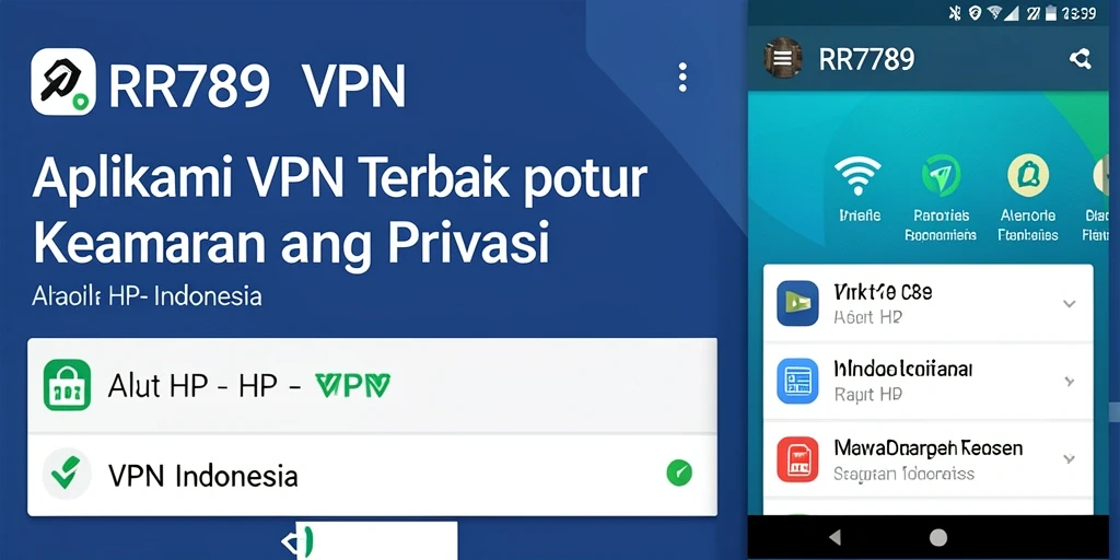 Antarmuka RR789 yang intuitif untuk koneksi VPN.